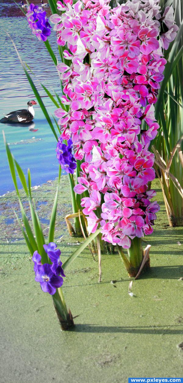 Duck with Pink Tower